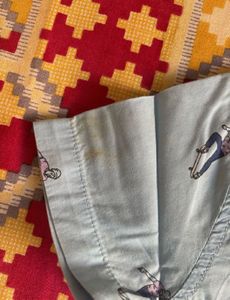 Cute Boy's Skateboard Print Shirt &amp; Denim Shorts O