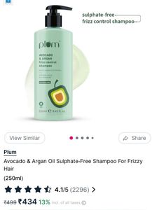 Plum Avocado &amp; Argan Frizz Control Shampoo