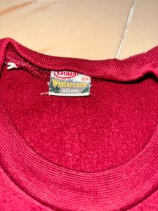 Red Long Sleeve Top