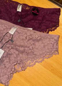 Lace brazillian underwear pack of 2