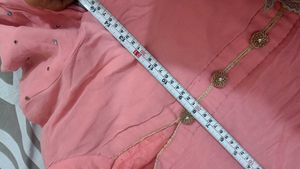 Embroidered Pink Kurta(today sale only)