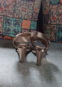 Stylish Rose Gold Strappy Heels