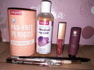 Menstrual Cup,Cupwash And MAKEUP Essentials