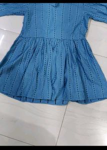 Elegant Blue Printed Kurta for Women