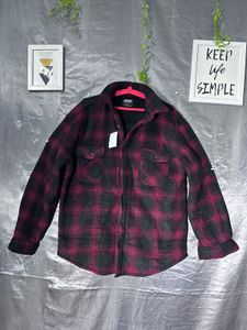Cozy Plaid Fleece Sherpa  Lined Jacket shirt