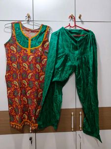 Short Sleeve Kurti With Pants