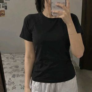 Classic Black Crew Neck Tee