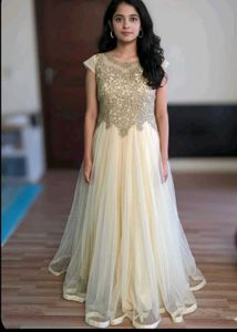 Elegant Sequined Ethnic Gown