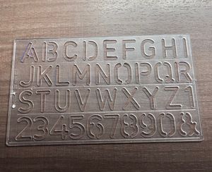 Hindi, English &amp; Numerical Stencil - 22 Each