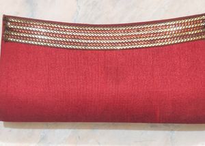 Beautiful Maroon Clutch Purse