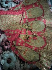 pearls and jarri Lehenga Choli Set