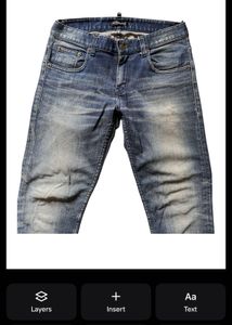 Men's Distressed Blue Denim Jeans