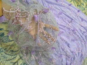 Urbanic savana Elegant Lilac Embroidered Maxi Dres