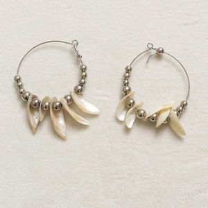Boho Shell Hoop Earrings