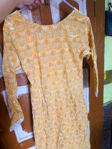 Beautiful Yellow Kurta Set with Dupatta