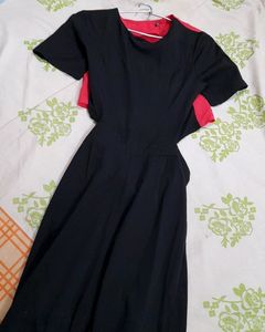 SALE! KOOVS BLACK JUMPSUIT WITH OPEN BACK DETAILI
