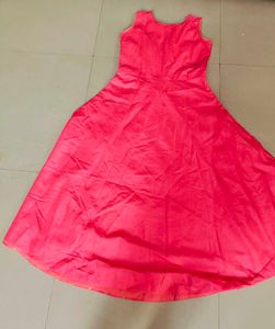 Ethnic Gown With Padding And Stone Work