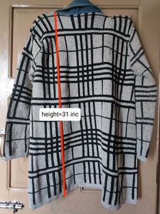 sweater With Denim Design
