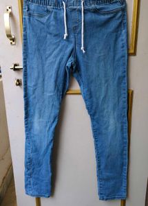 Blue Denim Jogger Jeans