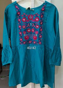 New Embroidered short Kurta or tops