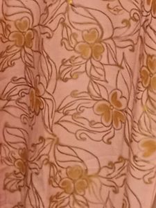Pink Floral Embroidered Kurta