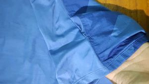 Nike Blue Geometric Zip-Up Top