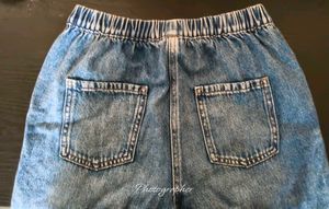 Stylish Washed Denim Joggers