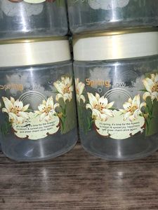 Vintage "Spring" Canister Set - 6 Pieces