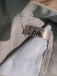 Beige Wide-Leg Trousers