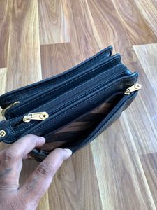 Samsonite Black Leather Clutch Bag