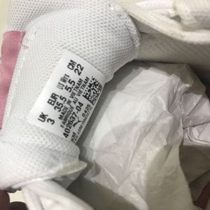 Puma White &amp; Pink Platform Sneakers