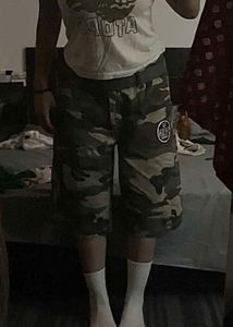 Y2K Cargo jorts  Women Summer Camouflage