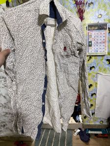 Stylish Floral Print Button-Up Shirt