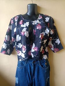 Floral Short Shrug