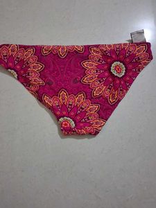L Vibrant Paisley Print Bikini Bottom