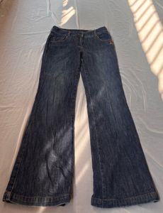 Low rise blue wash Jeans