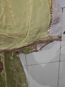 Elegant Green umbrella kurti with salwar