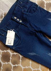New with tag Blue High-Waisted Jeans