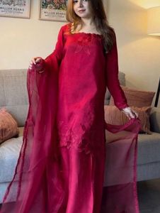Stunning Red Kurta Set with Palazzo