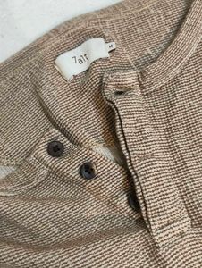 Cozy Brown Long Sleeve Henley Top