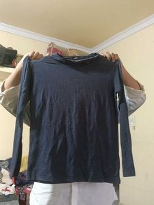 Dark Blue Full Sleeve T-Shirt