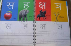 Wipe &amp; Clean Hindi Alphabet Book