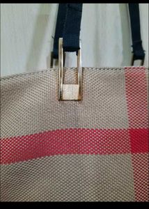 burrberry Classic Plaid Tote Bag