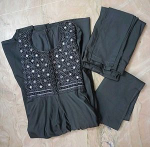 Mirrorwork Anarkali Kurta Set