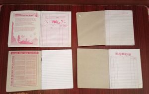 4 packs of small size notebooks
