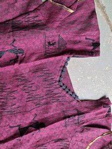 Unique Ethnic Kurta with Tribal Print