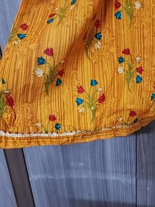 Stitched Mustard A line Kurta