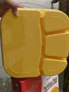 Sealed Pack 6 Yum Yellow Plates Set -Microwave Saf