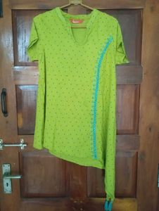 Fusion Assymetrical Short Kurti /Top