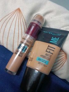 Maybelline concealer & Fit me foundation